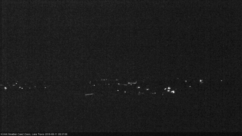Lake Travis webcam, August 10, 2018 11:40 PM CT