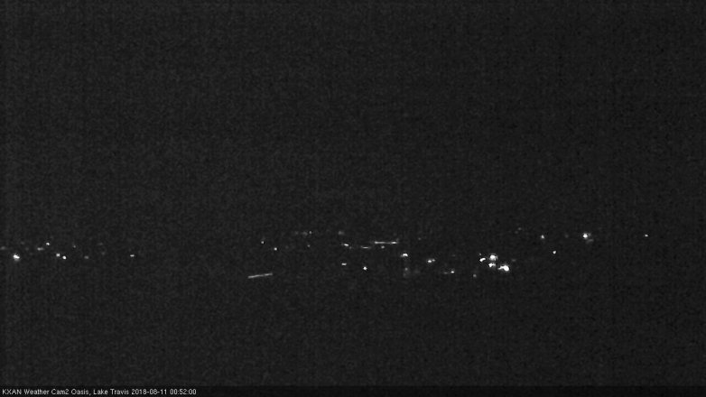 Lake Travis webcam, August 10, 2018 11:55 PM CT