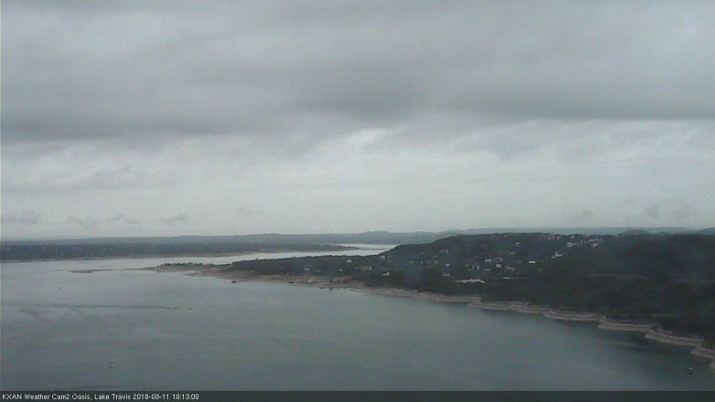 Lake Travis webcam, August 11, 2018 9:15 AM CT
