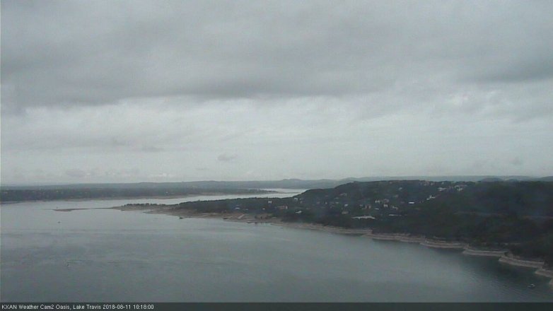 Lake Travis webcam, August 11, 2018 9:20 AM CT