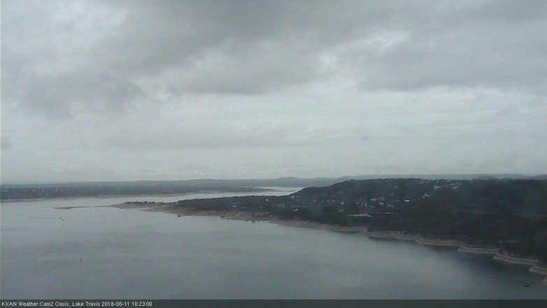 Lake Travis webcam, August 11, 2018 9:25 AM CT
