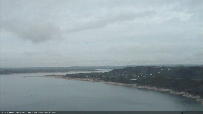Lake Travis webcam, August 11, 2018 9:35 AM CT