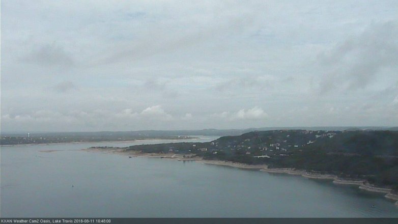 Lake Travis webcam, August 11, 2018 9:50 AM CT
