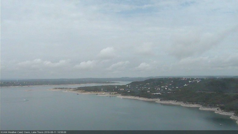 Lake Travis webcam, August 11, 2018 10:00 AM CT