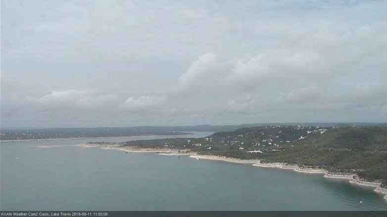 Lake Travis webcam, August 11, 2018 10:05 AM CT