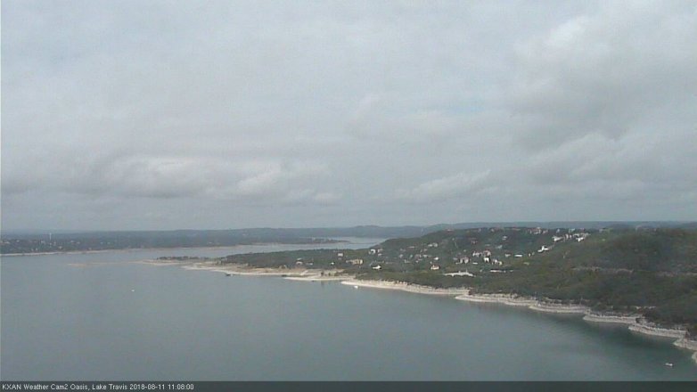 Lake Travis webcam, August 11, 2018 10:10 AM CT