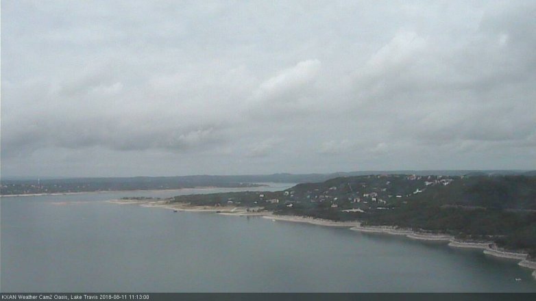 Lake Travis webcam, August 11, 2018 10:15 AM CT