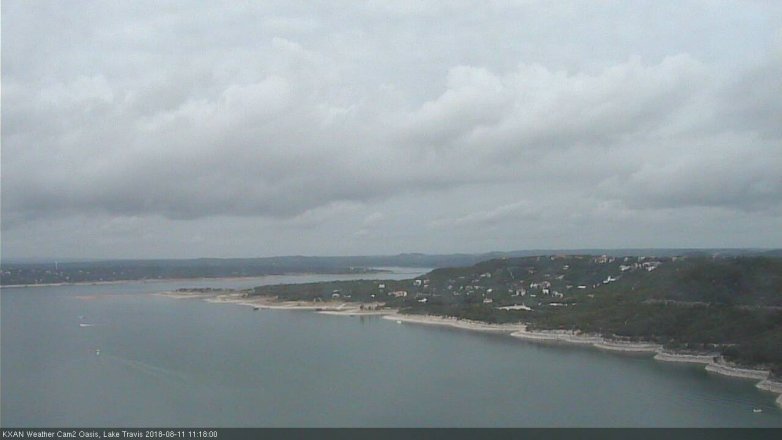 Lake Travis webcam, August 11, 2018 10:20 AM CT