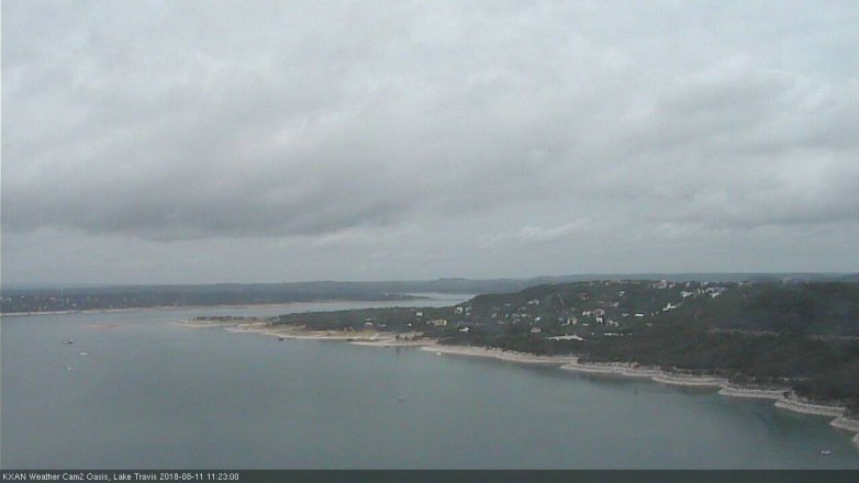 Lake Travis webcam, August 11, 2018 10:25 AM CT