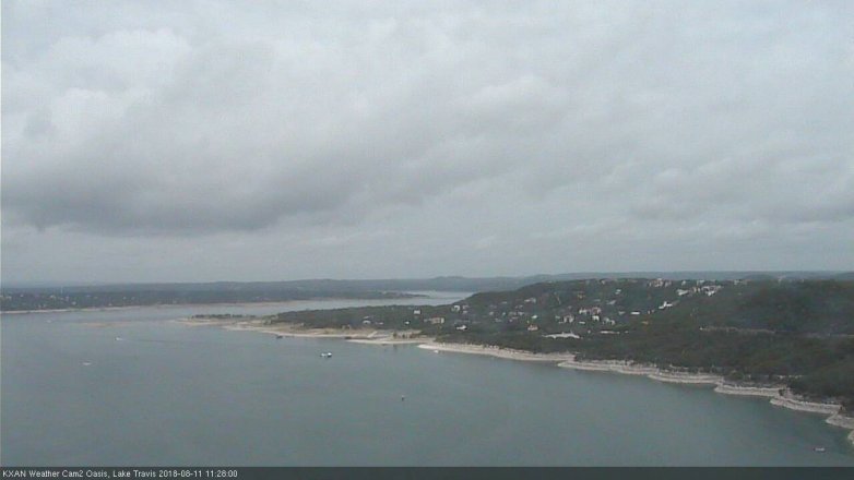 Lake Travis webcam, August 11, 2018 10:30 AM CT