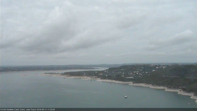 Lake Travis webcam, August 11, 2018 10:35 AM CT