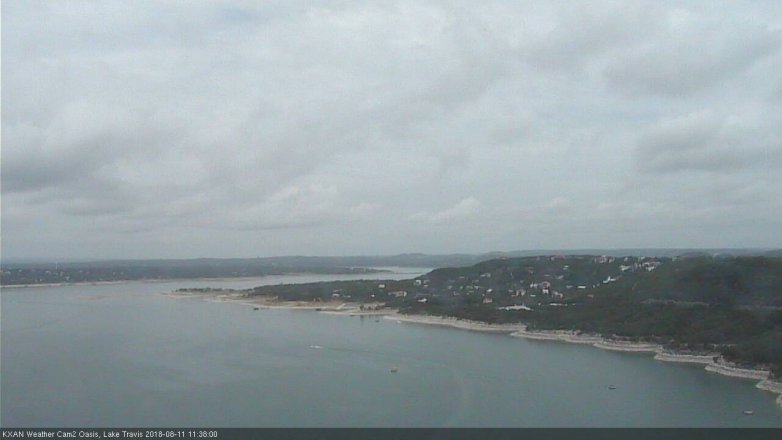 Lake Travis webcam, August 11, 2018 10:40 AM CT