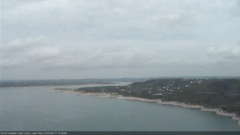 Lake Travis webcam, August 11, 2018 10:50 AM CT