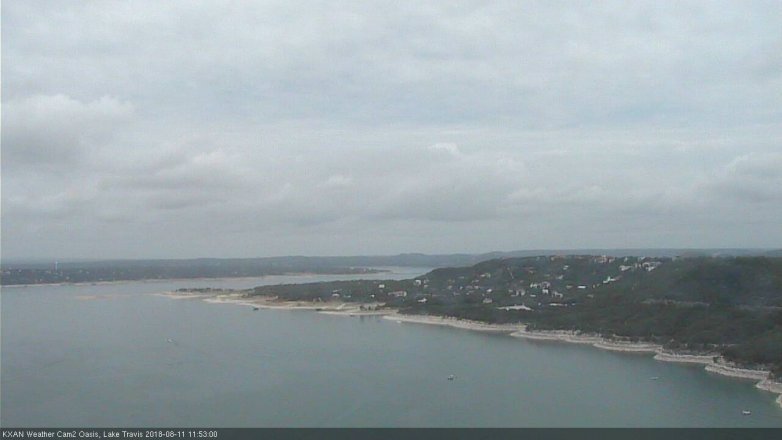Lake Travis webcam, August 11, 2018 10:55 AM CT