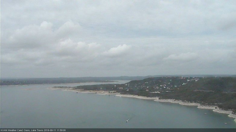 Lake Travis webcam, August 11, 2018 11:00 AM CT