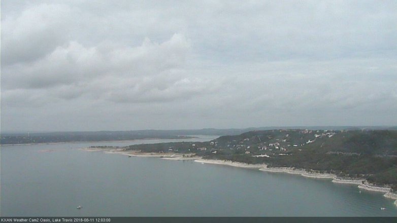 Lake Travis webcam, August 11, 2018 11:05 AM CT