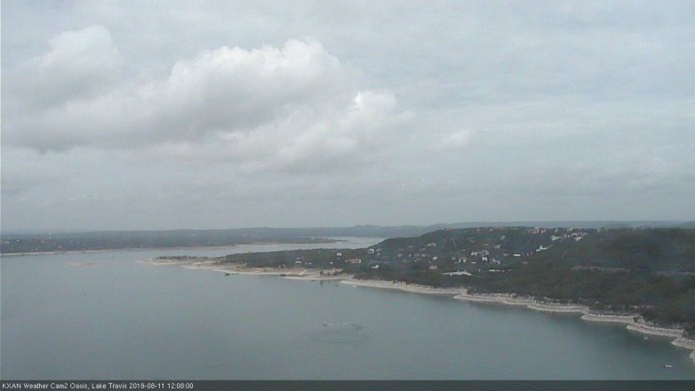 Lake Travis webcam, August 11, 2018 11:10 AM CT