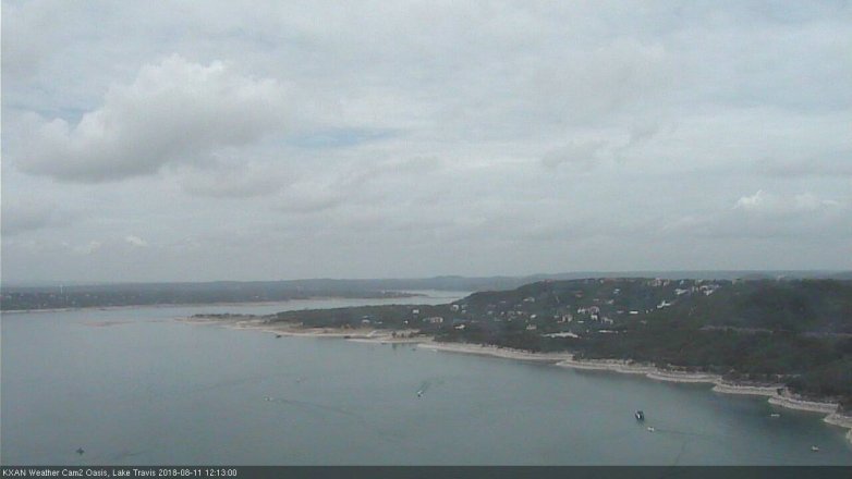 Lake Travis webcam, August 11, 2018 11:15 AM CT