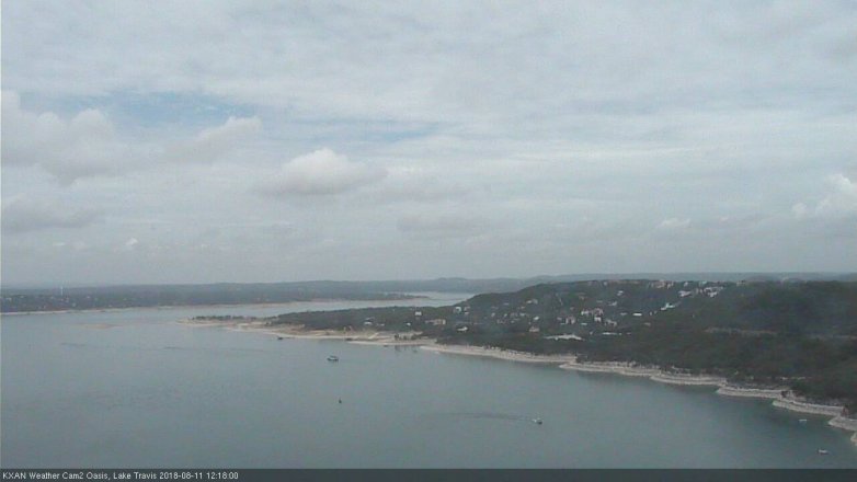 Lake Travis webcam, August 11, 2018 11:20 AM CT