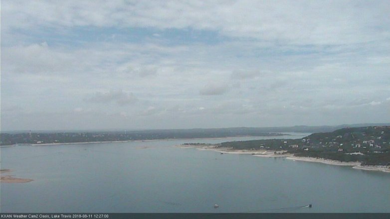Lake Travis webcam, August 11, 2018 11:30 AM CT