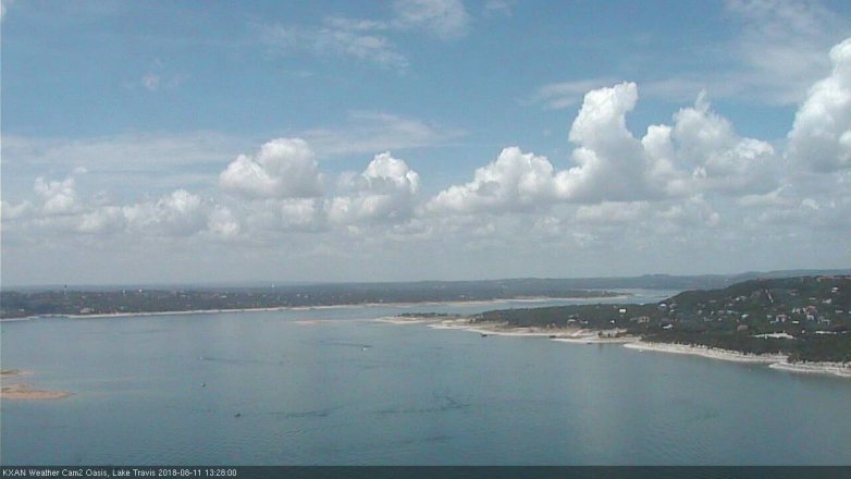 Lake Travis webcam, August 11, 2018 12:30 PM CT