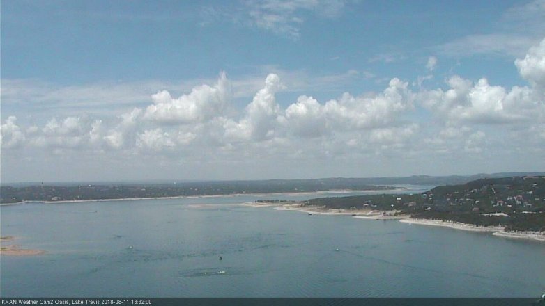 Lake Travis webcam, August 11, 2018 12:35 PM CT