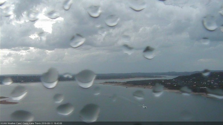 Lake Travis webcam, August 11, 2018 3:45 PM CT