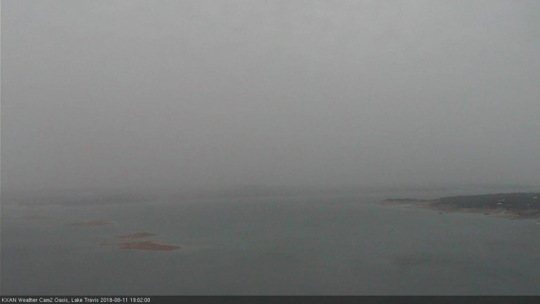 Lake Travis webcam, August 11, 2018 6:05 PM CT