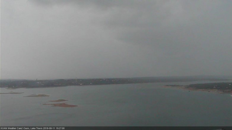 Lake Travis webcam, August 11, 2018 6:30 PM CT
