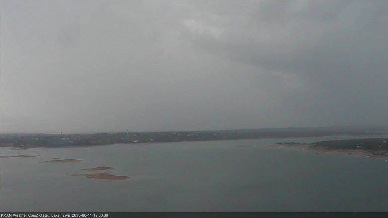Lake Travis webcam, August 11, 2018 6:35 PM CT