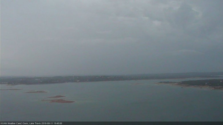 Lake Travis webcam, August 11, 2018 6:50 PM CT