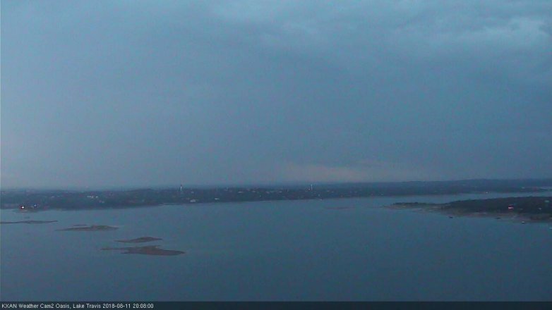 Lake Travis webcam, August 11, 2018 7:10 PM CT