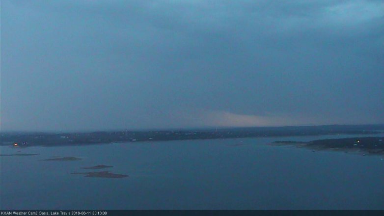 Lake Travis webcam, August 11, 2018 7:15 PM CT