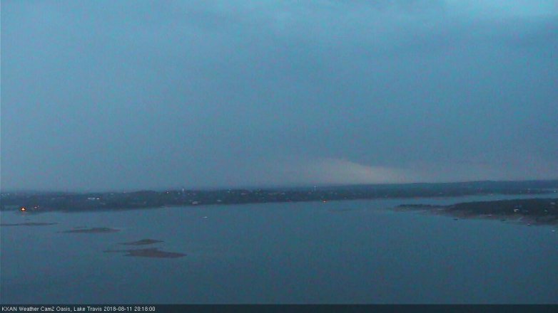 Lake Travis webcam, August 11, 2018 7:20 PM CT