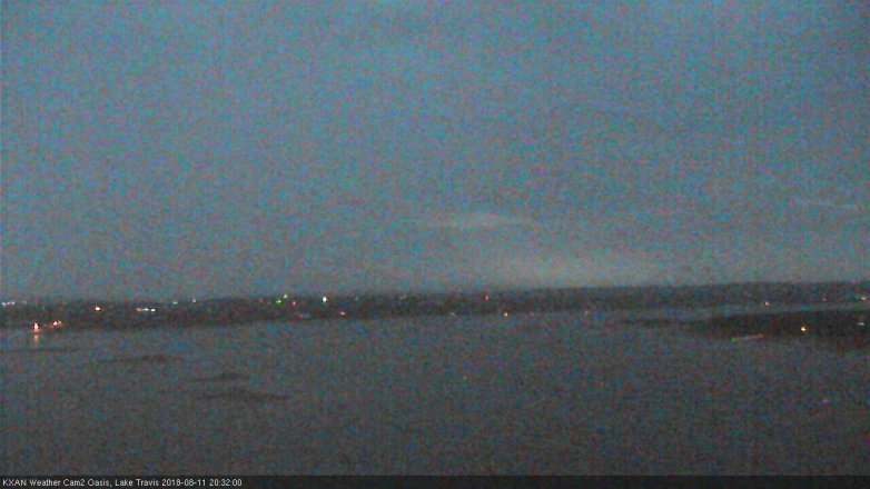 Lake Travis webcam, August 11, 2018 7:35 PM CT
