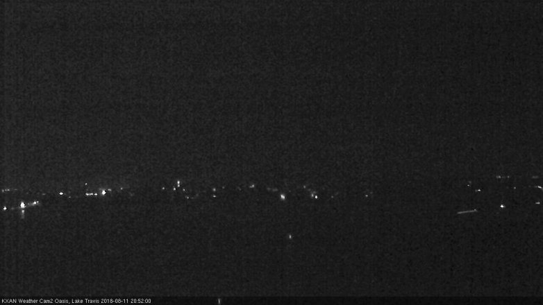 Lake Travis webcam, August 11, 2018 7:55 PM CT