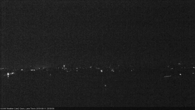 Lake Travis webcam, August 11, 2018 8:00 PM CT