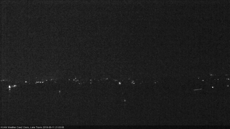Lake Travis webcam, August 11, 2018 8:05 PM CT