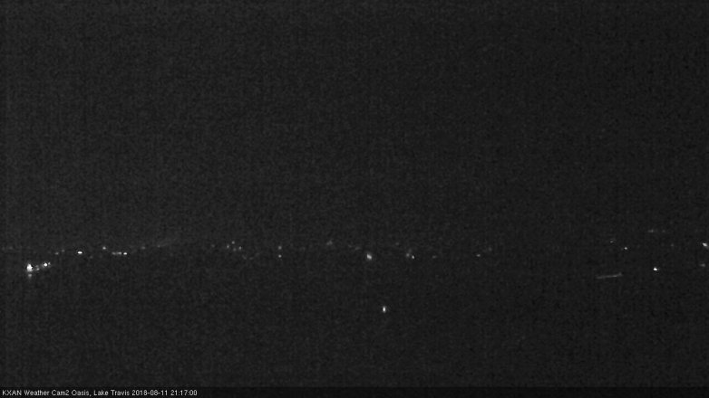 Lake Travis webcam, August 11, 2018 8:20 PM CT