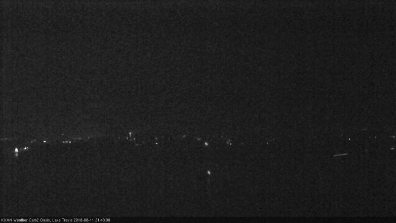 Lake Travis webcam, August 11, 2018 8:45 PM CT