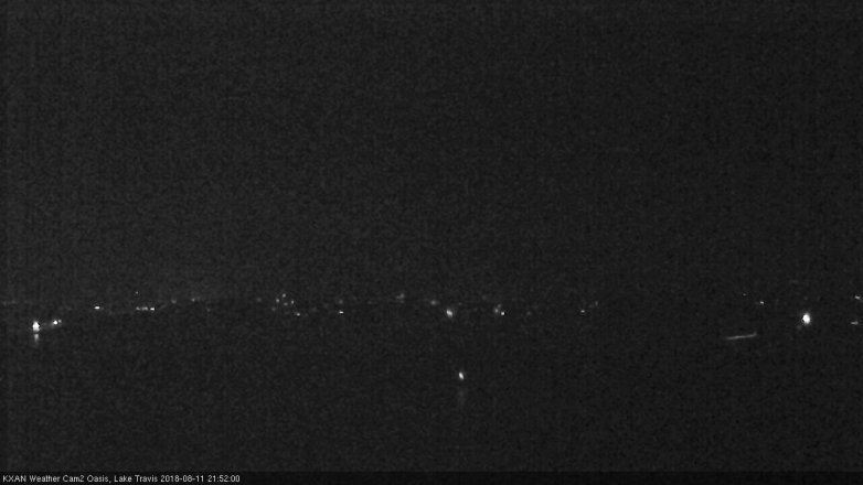 Lake Travis webcam, August 11, 2018 8:55 PM CT