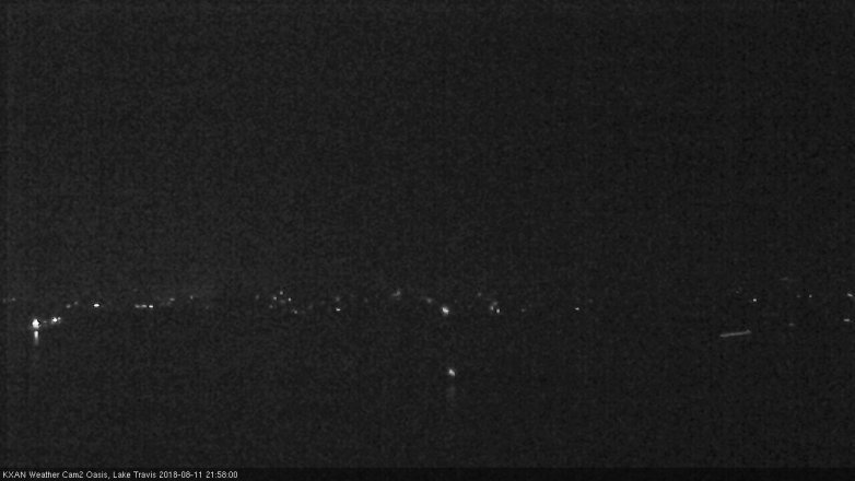 Lake Travis webcam, August 11, 2018 9:00 PM CT