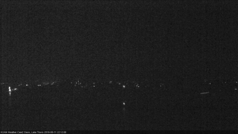 Lake Travis webcam, August 11, 2018 9:15 PM CT