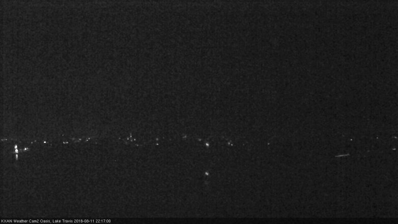 Lake Travis webcam, August 11, 2018 9:20 PM CT