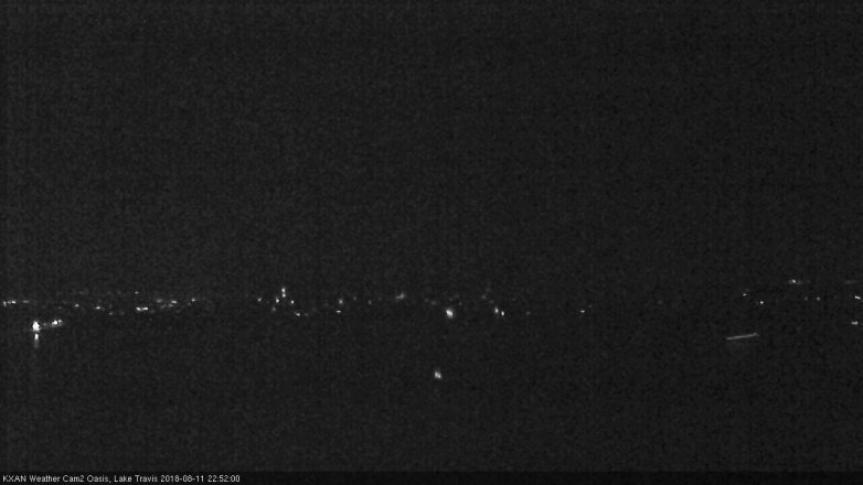 Lake Travis webcam, August 11, 2018 9:55 PM CT