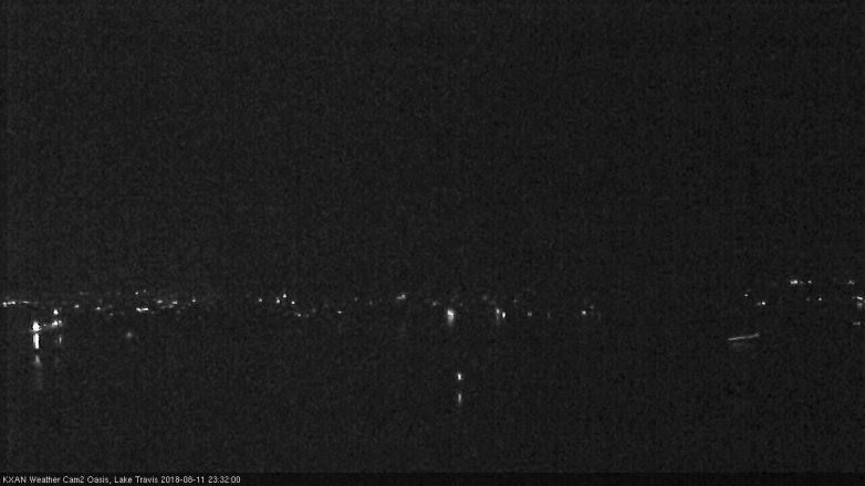 Lake Travis webcam, August 11, 2018 10:35 PM CT