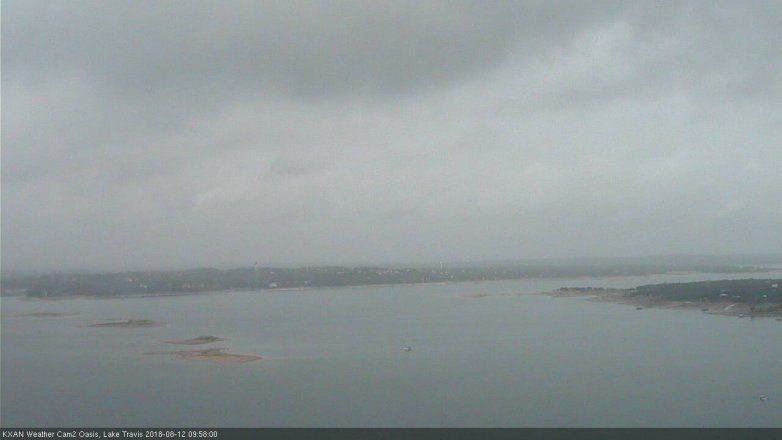 Lake Travis webcam, August 12, 2018 9:00 AM CT