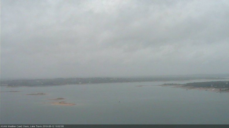 Lake Travis webcam, August 12, 2018 9:05 AM CT