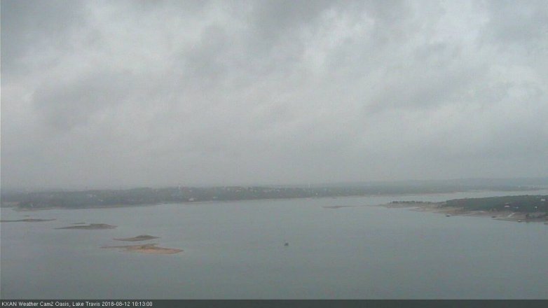 Lake Travis webcam, August 12, 2018 9:15 AM CT