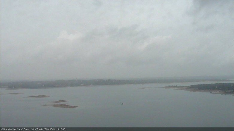 Lake Travis webcam, August 12, 2018 9:20 AM CT